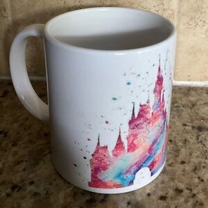 Disney Cinderella Castle Watercolor Mug 12oz